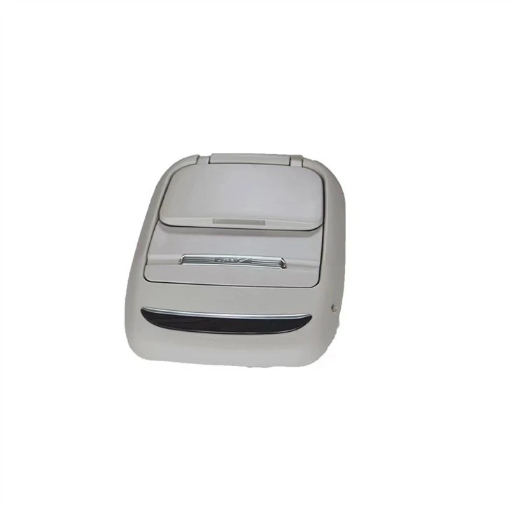 One-button electric retractable white car modified seat back table