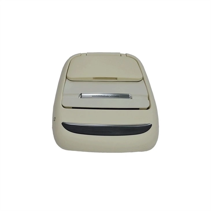 One-click electric retractable gray car modified seat back table